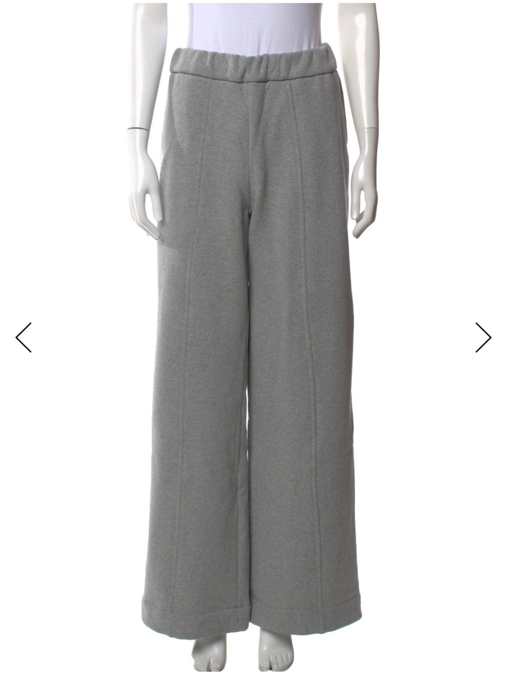Tory Burch Gray Wide-Leg Track Pants M